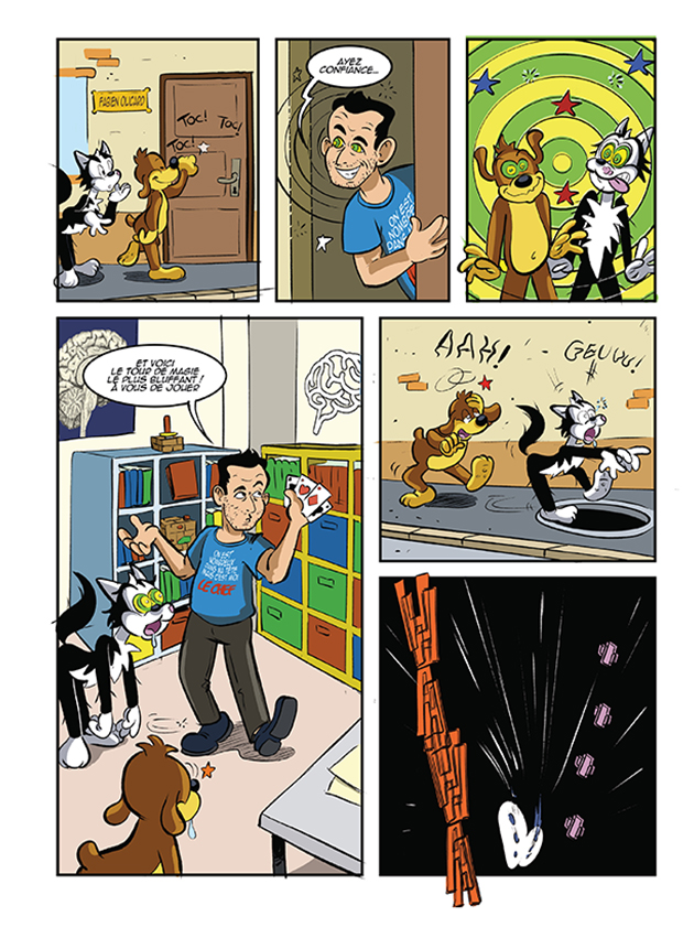 page 4 de la BD de Dan la magicien